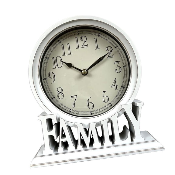 Necvior Elegant Retro Desktop Clock With Modern Designing Holder For Home And Office