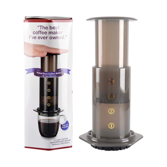 Necvior Espresso Coffee Makers Portable Cafe French Press Coffee Pot Plastic for Home Kitchen Travelling Gifts for Coffee Lovers