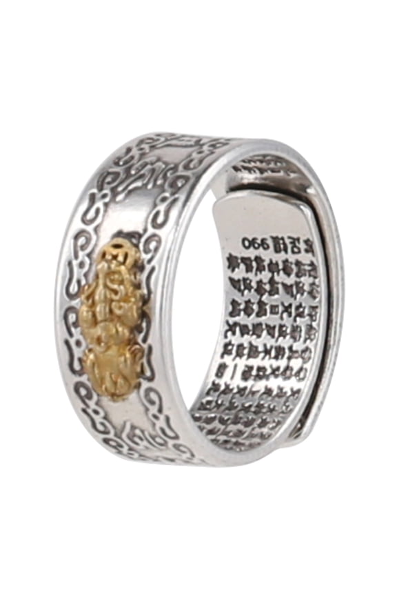 Exquisite Men's Rings Statement with Pixiu Shaped Meaningful for Adults Decors