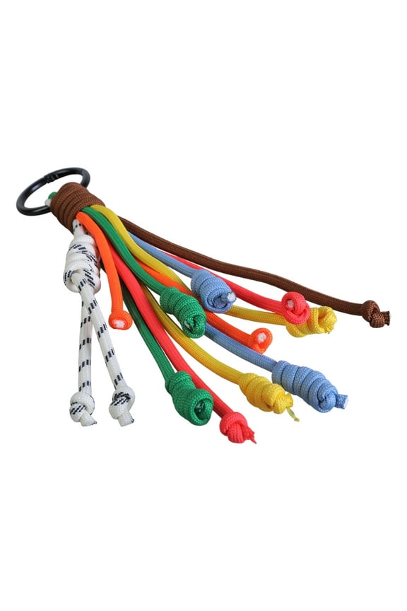 Eye Catching Rainbow Key Chain Portable Woven Key Accessory for Personal Use