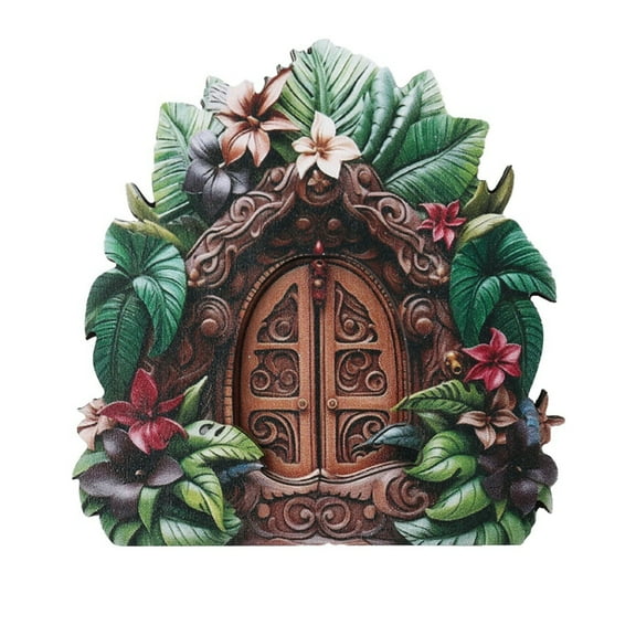 Necvior Fairy Door for Kids Miniature Fairy Door Gifts Desk Miniature Door Decorations