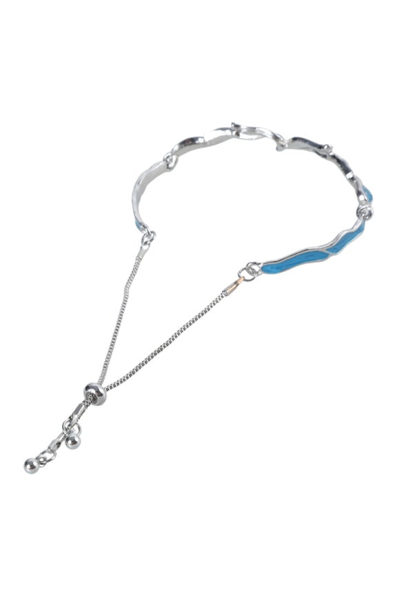 Fantasy Blue Butterfly Bracelet Adjustable Handchain Versatile Women Ornament