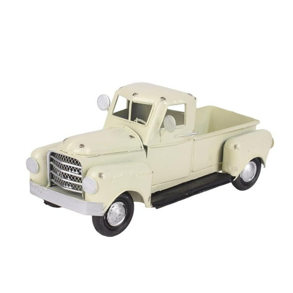 Necvior Farmhouse Truck Table Centrepiece Festive Metal Pickup Car Ornament Decor