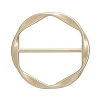 Necvior Fashion Alloy Metal Round Circle Scarf Ring Clips Scarves Clip Buckle Clasp Decor for Women Clothing Neckerchief Shawl