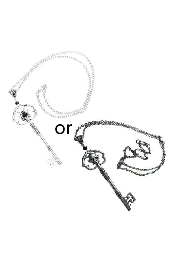 Fashion Key Necklace Vintage Gothic Pendant Necklace Chain Statement Punk Jewelry Accessories Rustproof