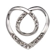 thumbnail image 1 of Necvior Fashion Silk Buckle Heart Metal Knot Button Lady Waist T-Shirt Tie Clips Rhinestone Decorative Waist Buckle for Woman, 1 of 11