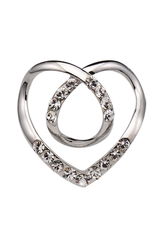 Fashion Silk Buckle Heart Metal Knot Button Lady Waist T-Shirt Tie Clips Rhinestone Decorative Waist Buckle for Woman