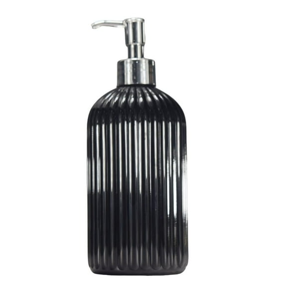 Necvior Fashion Striped Refillable Soap Dispenser Stainless Steel Pump Soap Dispenser