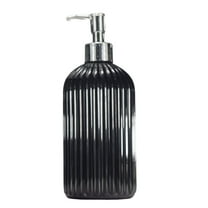 Necvior Fashion Striped Refillable Soap Dispenser Stainless Steel Pump Soap Dispenser