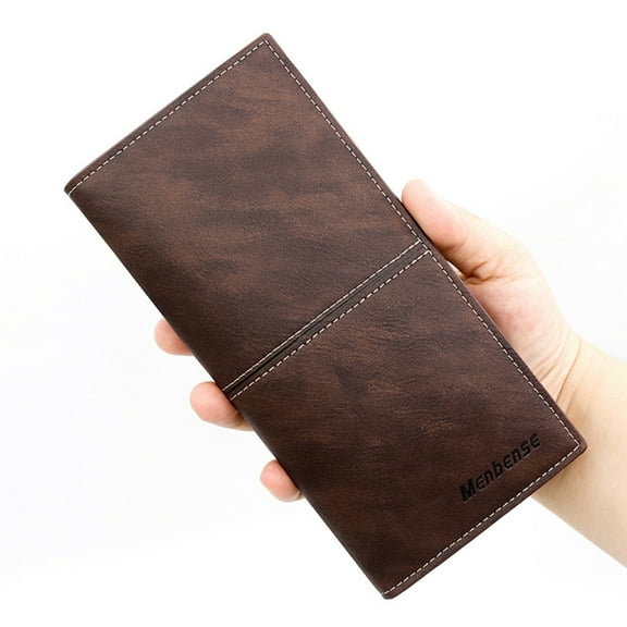 Necvior Fashionable Long Clutch Wallet for Men Slim and Portable Credit Card Case Coin Purse