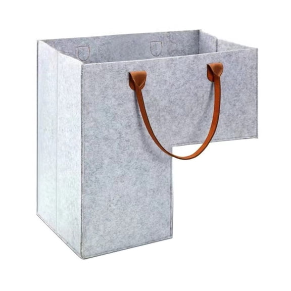 Necvior Felt Stair Storage Solution with Handles Space Saving Stair Step Clothes Basket