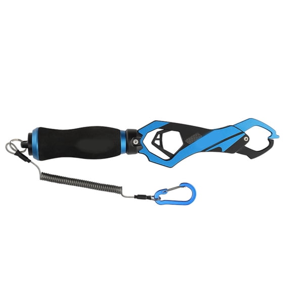 Necvior Fishes Lip Grabber with Scale Fishes Control Clamps Tool Tackle Fishes Grabber Clip