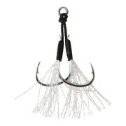 Necvior Fishing Hooks Saltwater Jigs Assist Hook Dancing Stingers Jigging Lure 2 Pack