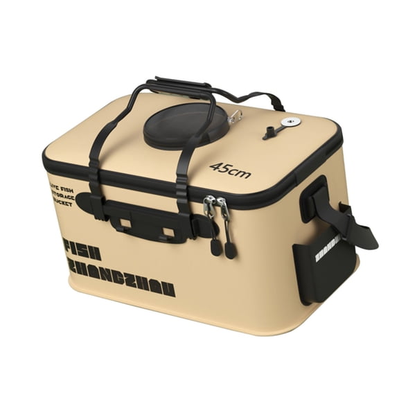 Necvior Fishing Tackle Multifunctional Live Fish Baits Bucket Fishing Fish Box Portable EVA Live Fish Bucket Fishing Accessory
