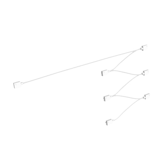 Necvior Flexible ARGB LED Fan Connectors 3PIN Sync Extension Wire for PC Lighting