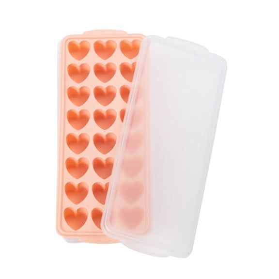 Necvior Flexible Ice Cube Molds DIY Cute Heart Shape Silicone Ice Cube Tray Ice Cube Makers Reusable Ice Cube Tools for Kitchen