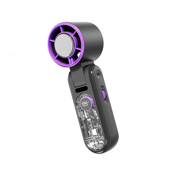 Necvior Foldable Fan for Commute and Desk Use with Cooling Contact Panel