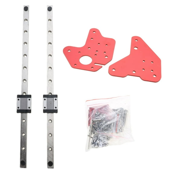 Necvior For Ender-3/CR10 Dual Z-Axis MGN12C Linear Rails Kit With Fix Plate Mount Bracket For Ender-3/3Pro/Ende-3 V2 CR10/10S