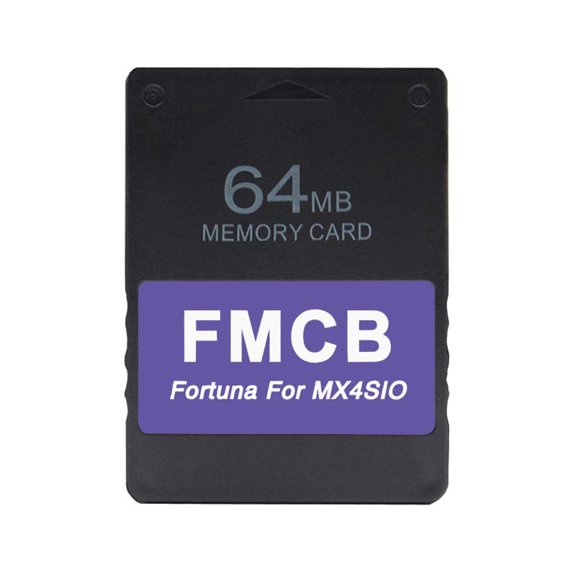 Necvior Free McBoot V1.966 & Fortuna Card for MX4SIO SIO2SD OPL Installed SD Card Adapter for Slim/Fat Console