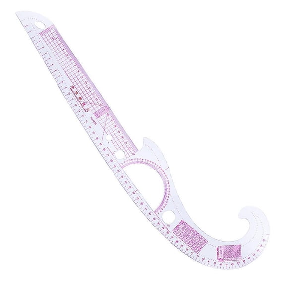 Necvior French Curved Ruler Craft Sewing Tool Multifunction Measure Ruler Clear Scale