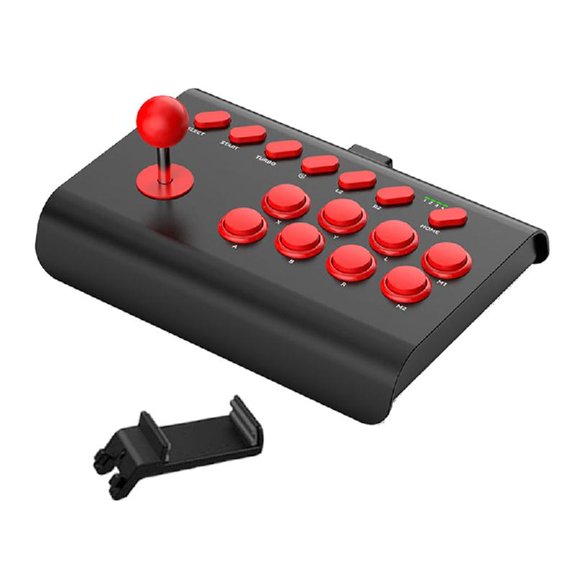 Necvior Game Joystick Rocker BT Wire Connection Fighting Controller for Switchs