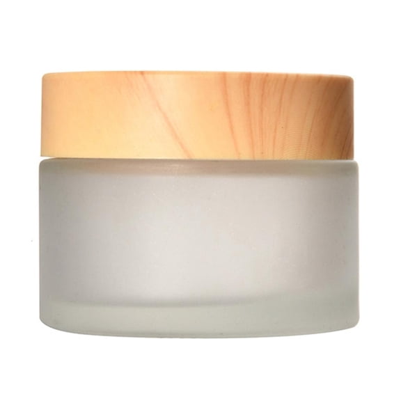 Necvior Glass Cosmetic Containers Empty Sample Jars with Leak Proof Lids Makeup Containers for Lotion Cream 5/10/15/20/30/50/60g