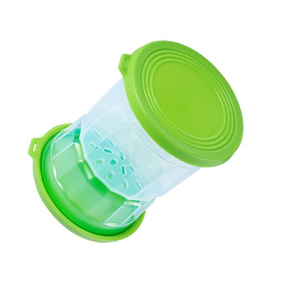 Necvior Glass Food Jar With Easy to Use Strainer Space Saving Pickle Jar With Food Grade Silicone Strainer For Healthy Snacks