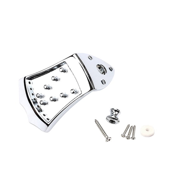 Necvior Guitar Parts Set Mandolin Tailpiece Bridge Replacement Kits with Mounting Screws