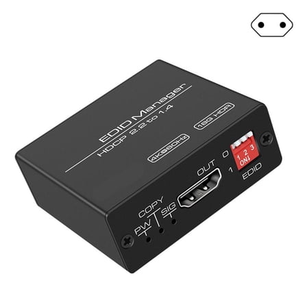 Necvior HDTV-compatible EDID Emulator 4K 60Hz Manager For Resolves Device Compatibility Issue Support 4K@60Hz With HDCP2.2