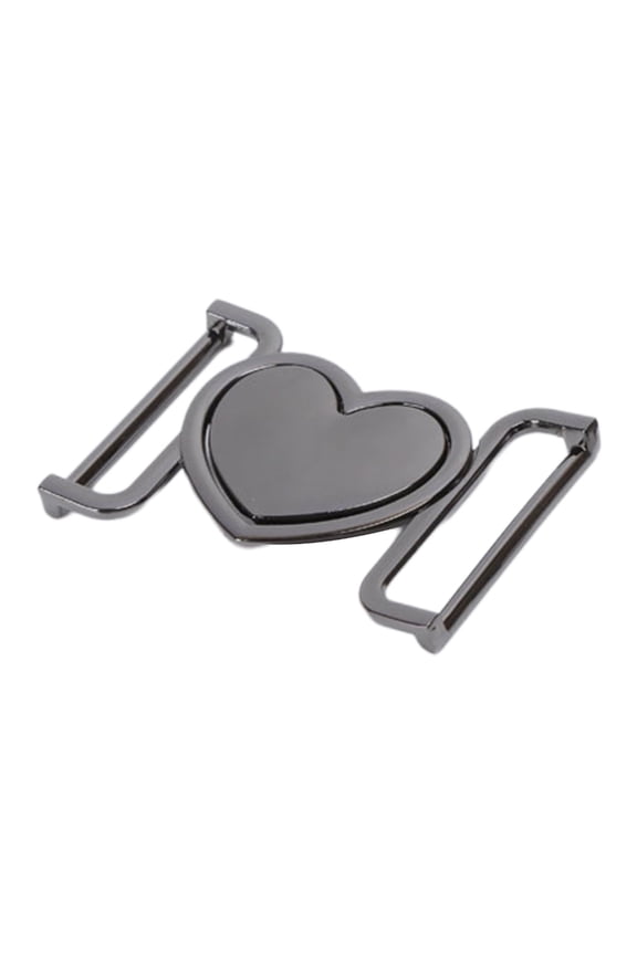 Hand Craft Accessories 3/4cm Metal Heart Shaped Roller Buckles Replacement Turn Clasp Decorative Buckle Belt Buckle