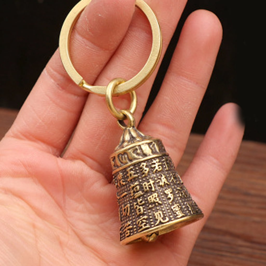 Zen Keychain Necvior Handcrafted Zen Keychain Vibrant Bell Design Positive Vibes ...