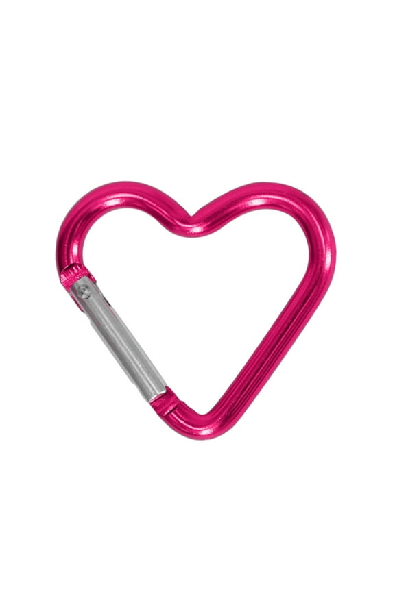 Heart Shaped Carabiner Clip Aluminum Alloy Keychain Clip Spring Snap Hook