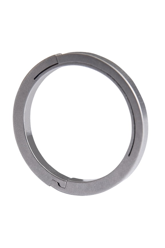 Heavy Duty Keychain Rings Replacement Side-Pushing Key Chain Rings Split Keyring Heavy Duty Titanium Alloy Key Rings