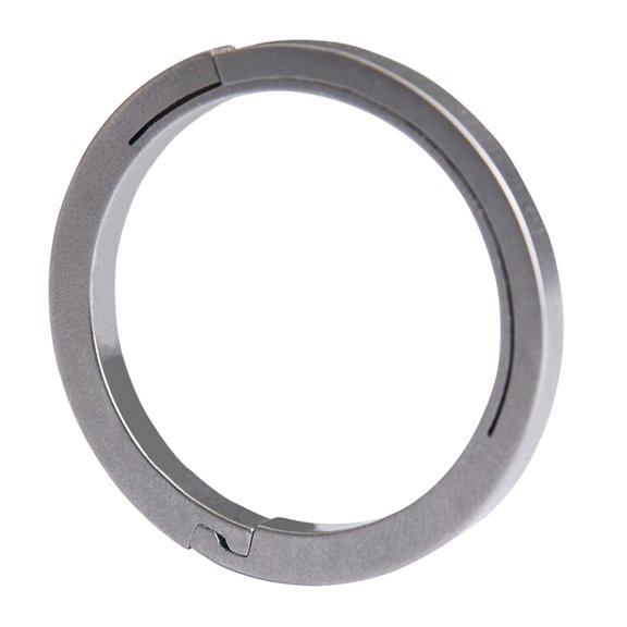 Necvior Heavy Duty Keychain Rings Replacement Side-Pushing Key Chain Rings Split Keyring Heavy Duty Titanium Alloy Key Rings