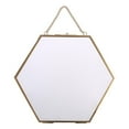 thumbnail image 1 of Necvior Hexagon Floating Hanging Photo Frame Metal Glass Portrait Picture Plant Specimen Display Holder Double Sided, 1 of 9