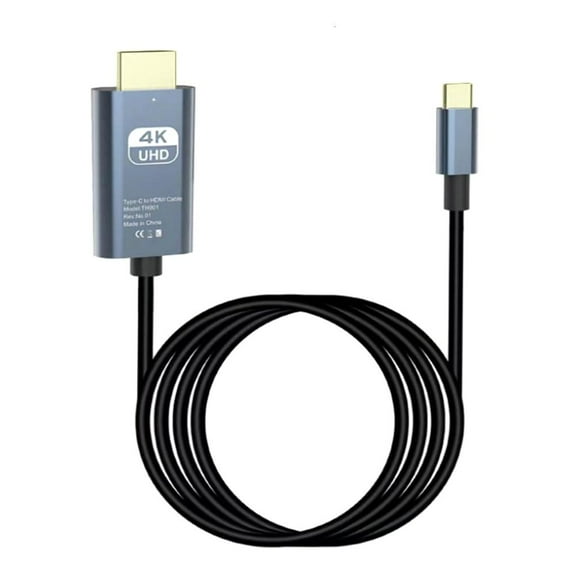 Necvior High Resolution USB C to HDTV Adapter Cable With 4K Support For Enhances Viewing