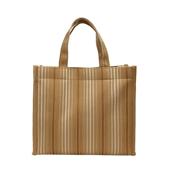 Necvior Hobo Bags Women Girl Canvas Tote Bag Purse Fashion Casual Striped Bags Handbags