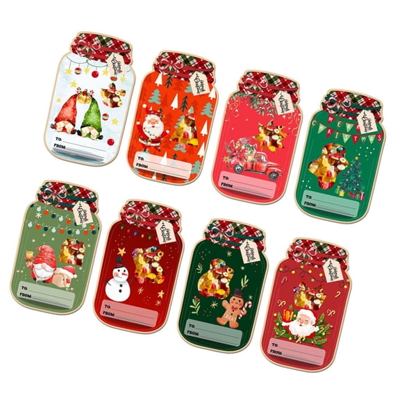 Necvior Holiday Celebration Card Classroom Exchange Cards Handmade Paper Card for Christmas Gift Swapping Stylish Greeting Card