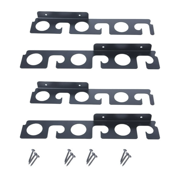 Necvior Horizontal 6/12-Rod Fishing Rod Holder Wall Mounted Fishing Poles Rack