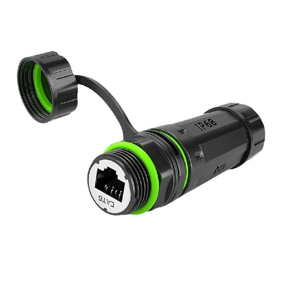 Necvior IP68 Waterproof RJ45 Coupler Gigabit RJ45 Networking Cable Joiner, Weatherproof and Dustproof for Stable Connectivity