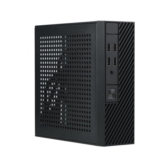 Necvior Industrial Control M10 Mini-ITX HTPC Case Easy to Use PC Case ITX Computer Case with 4 USB for Office Home Attachments