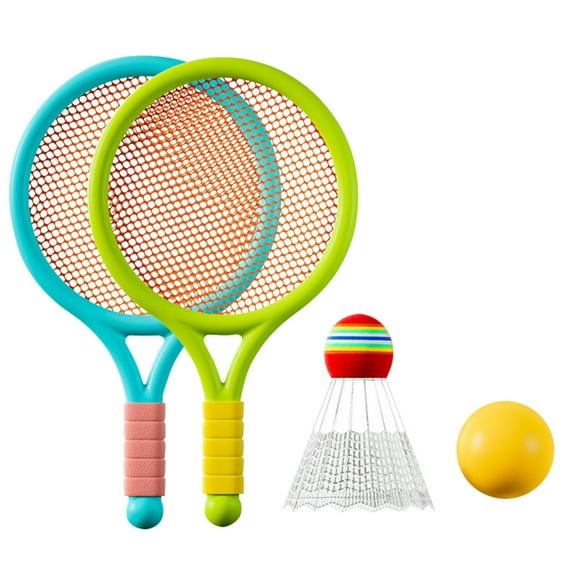 Necvior Kids Shuttlecocks Balls Set Include 2 Rackets 1 Badminton for Badminton Supplies