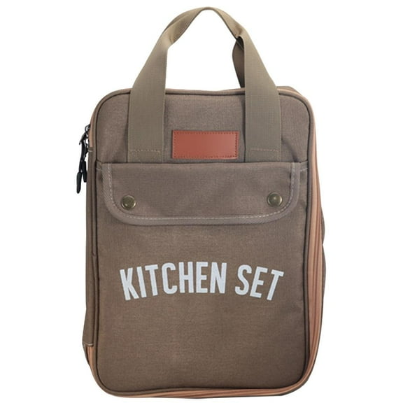 Necvior Kitchen Utensils Bag Barbecue Cookware Carry Bag Picnics Cookware Storage Bag