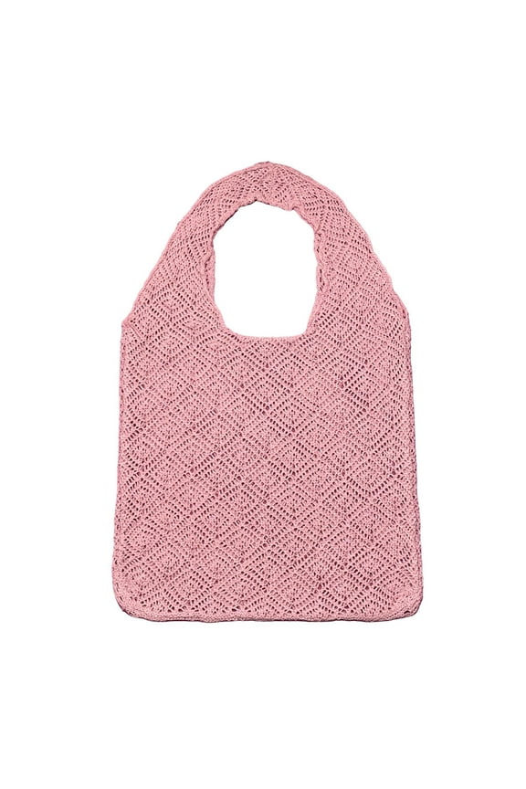 Knitted Handbags Crochet Tote Bag Shoulder Bag Large Capacity Book Storage Bag