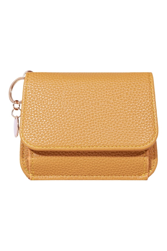 Korean Styles Short Purse Card Case PU Coin Purse Small Wallet for Daily