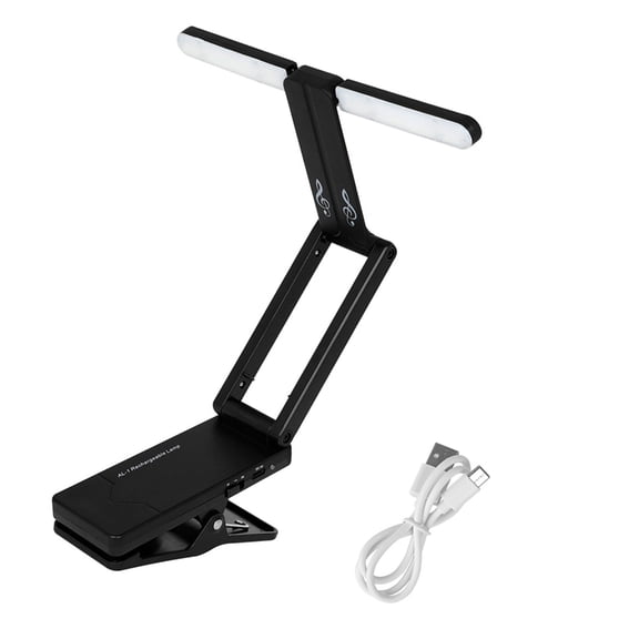 Necvior LED Book Lights Clip On Rechargeable Music Stand Lamp Piano Lights for Musician, Piano, Keyboard, Orchestra Enduring