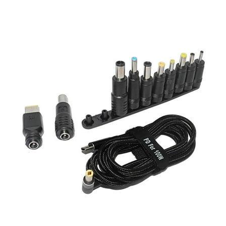 Necvior Laptop Adapter Cable PD100W Type C toDC Fast Charge Converter Cable +10 Adapters