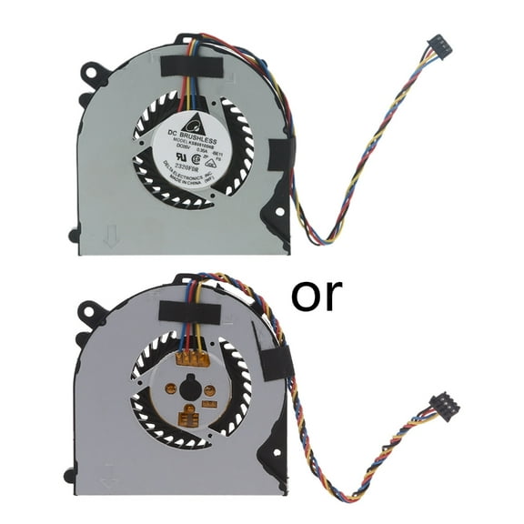 Necvior Laptop Fan for 5V 0.368A 4 pin 4-wire CPU Cooling Fan Quiet Notebook Heatsink for 260 G1 DM PC KSB0505HA