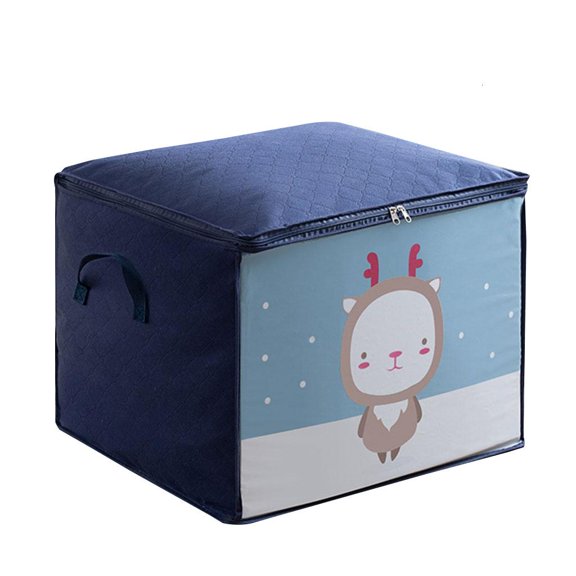 Necvior Large Capacity Comforter Foldable Storage Bag Clothes Organizers with Sturdy Zipper Handles for Duvets Blankets Bedding