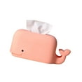 thumbnail image 1 of Necvior Large Capacity Silicone Tissue Box Cover Whale Shaped Napkin Dispenser Elegant Tissue Holder with Detachable Bottom, 1 of 15